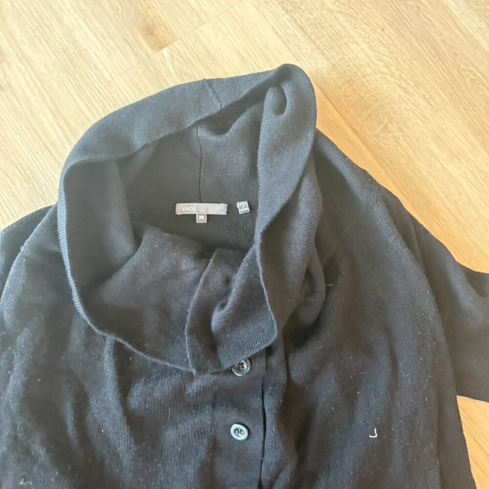 ** Vince cashmere cardigan Black oversized XS - Picture 6 of 9